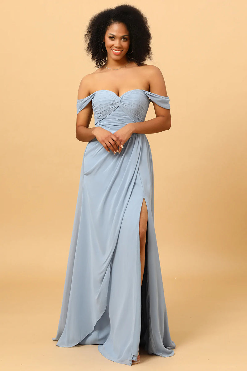 Baby blue bridesmaid dresses best sale