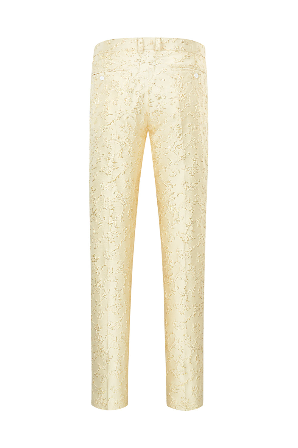 Champagne Shawl Lapel One Button Jacquard Men's Formal Suits