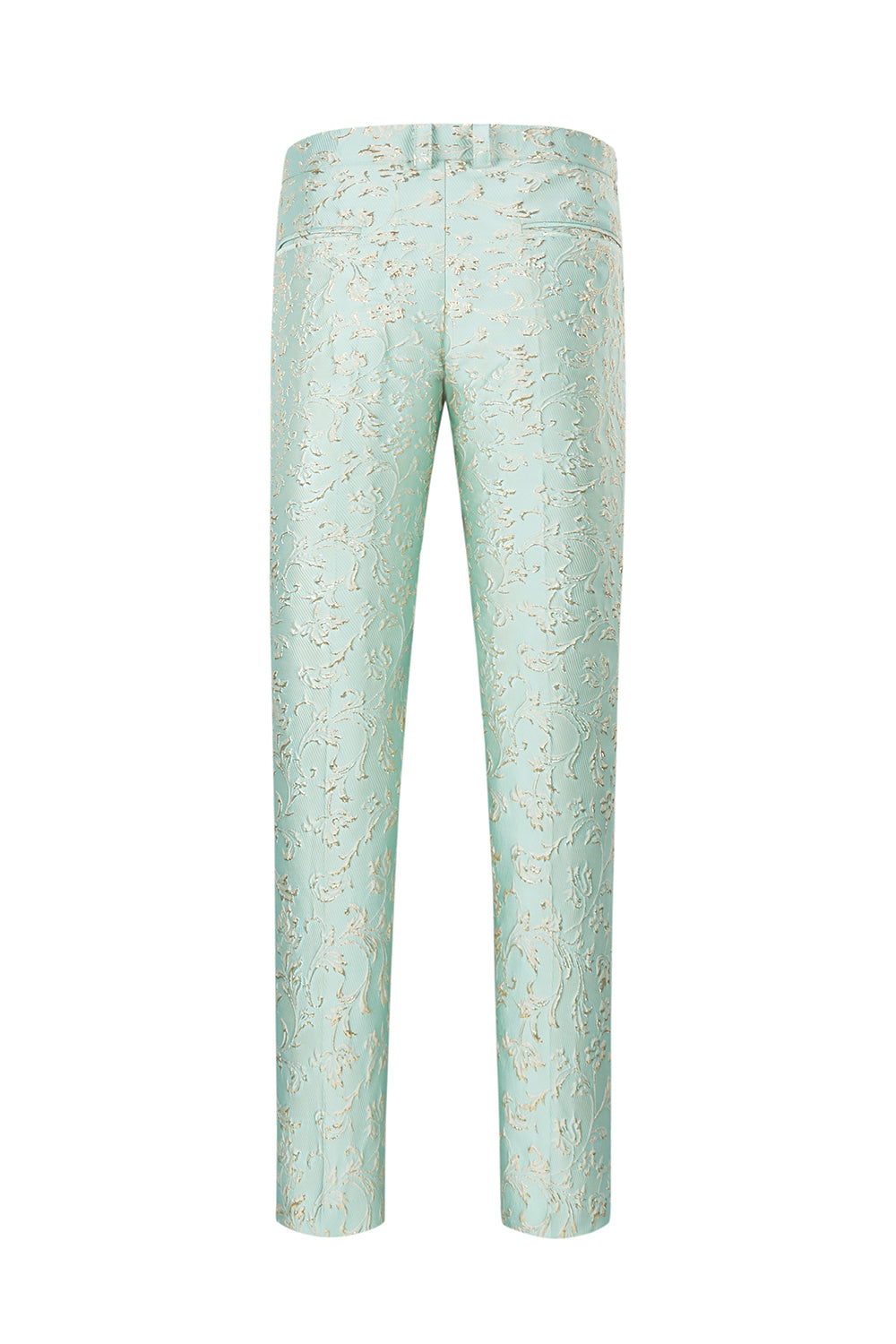 Mint Shawl Lapel One Button Jacquard Men's Formal Suits