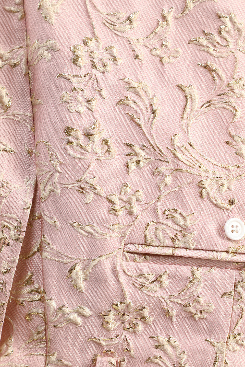 Light Pink Shawl Lapel Jacquard Men's Formal Suits