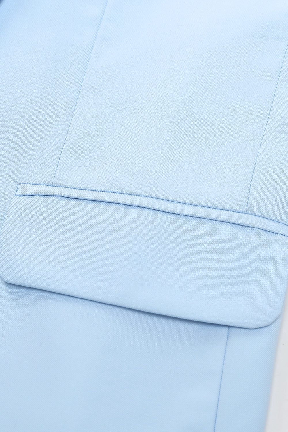 Light Blue Peak Lapel 2 Piece Men's Formal Suits