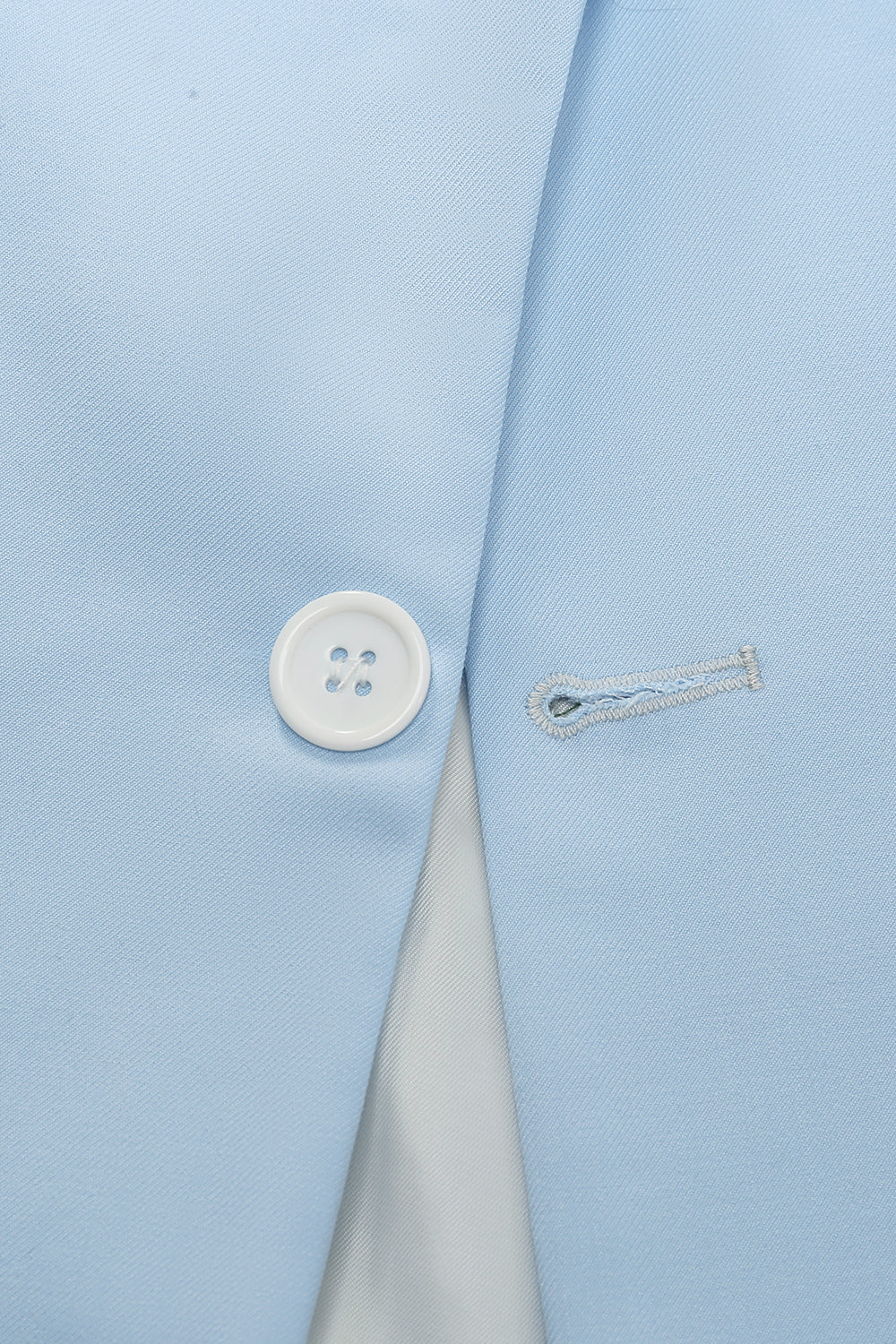 Light Blue Peak Lapel 2 Piece Men's Formal Suits