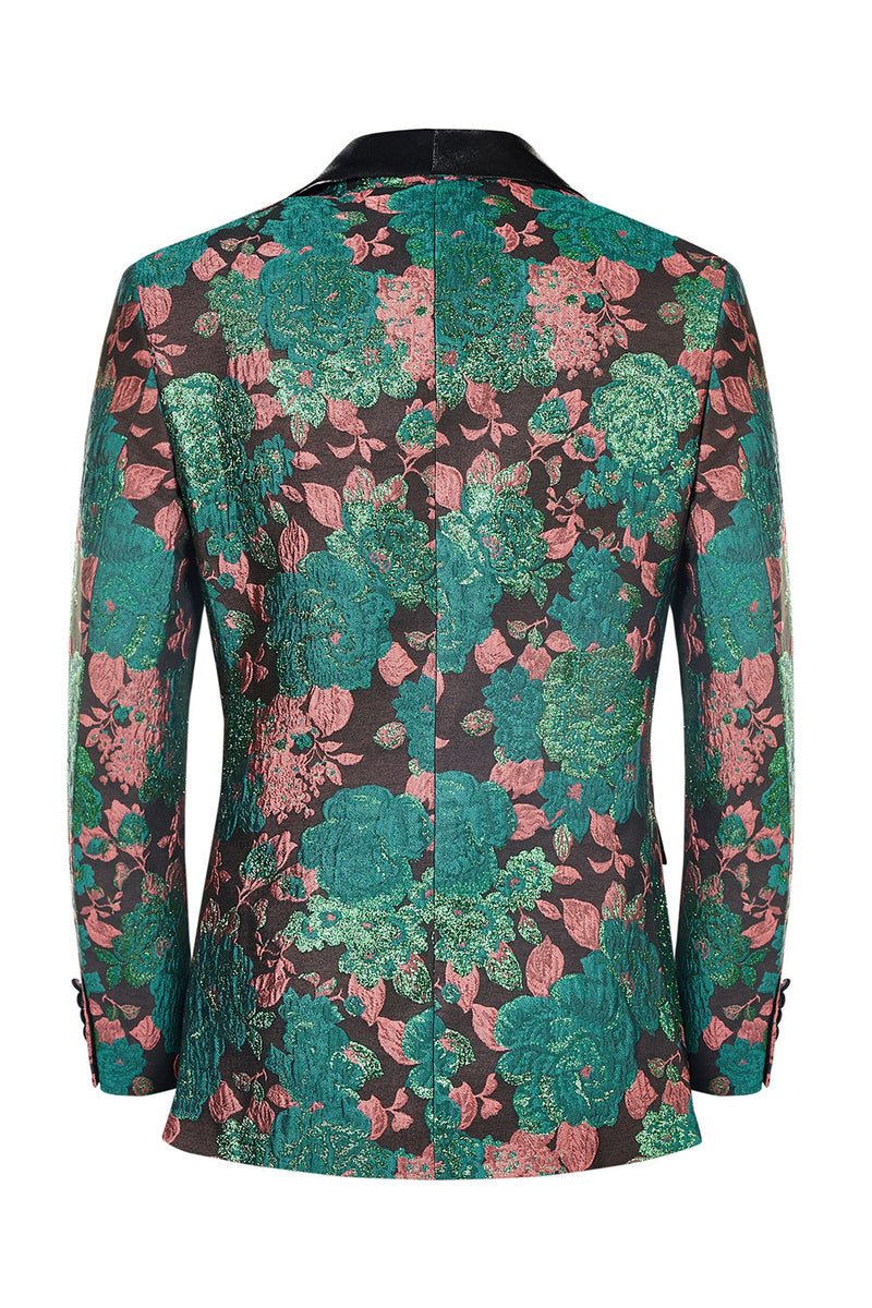 Green deals floral blazer