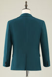 Dark Green Notched Lapel 3 Piece Men's Formal Suits