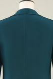 Dark Green Notched Lapel 3 Piece Men's Formal Suits