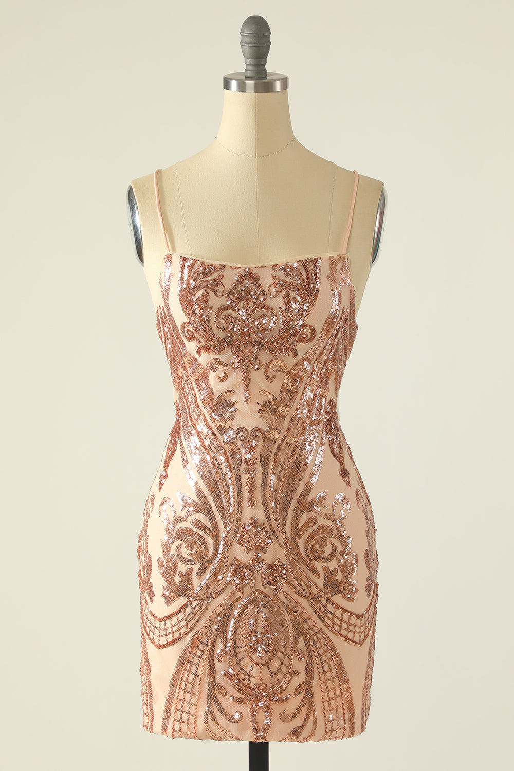 Navy Sequin Short Formal Dress