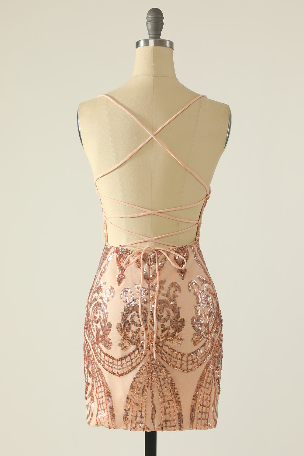 Navy Sequin Short Formal Dress