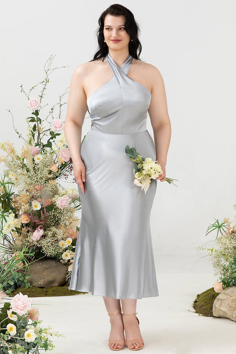 Gray formal dresses plus on sale size