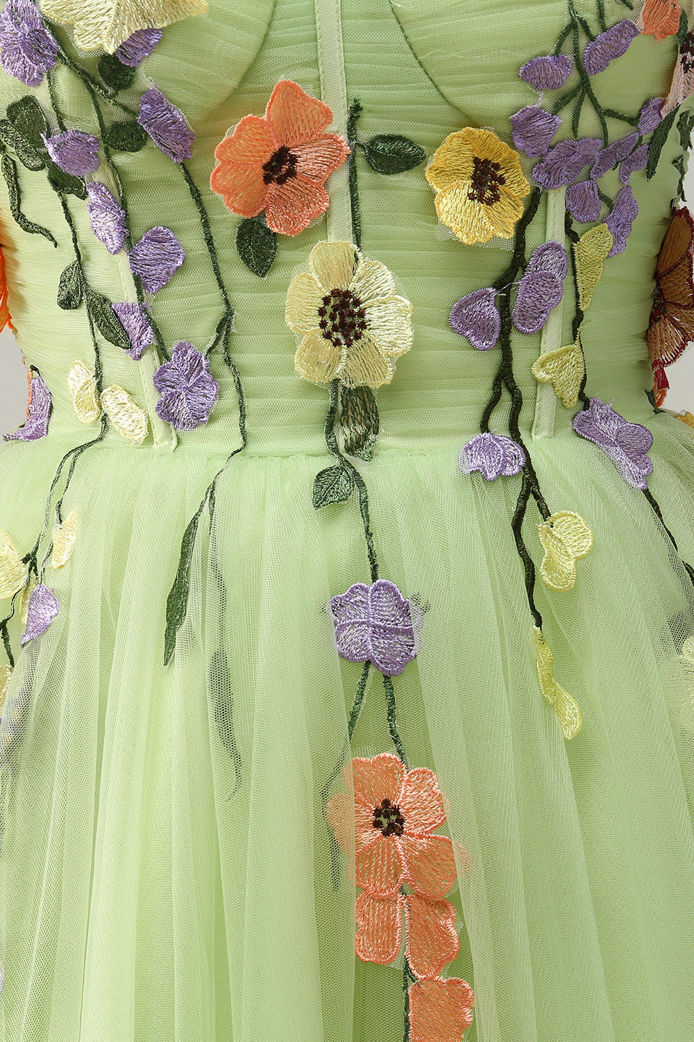 A Line Spaghetti Straps Champagne Short Formal Dress with Appliques