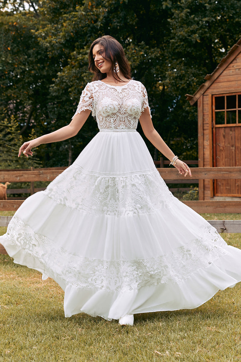 Short sleeve 2025 ivory dress