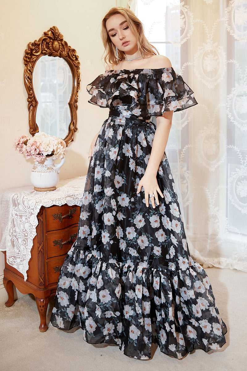 Black and white plus size party dresses hotsell