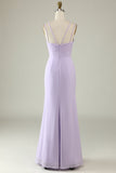 Sage Green Mermaid Draped Bridesmaid Dress