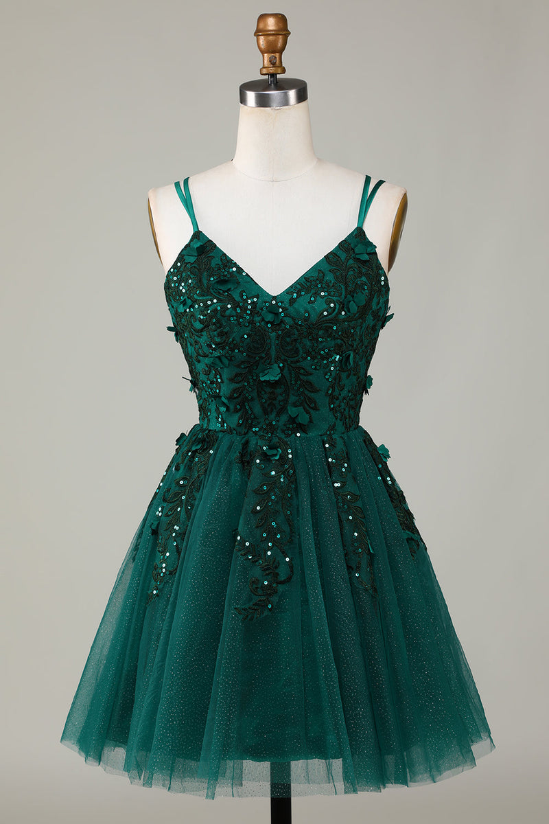 Dark green hotsell formal dresses short