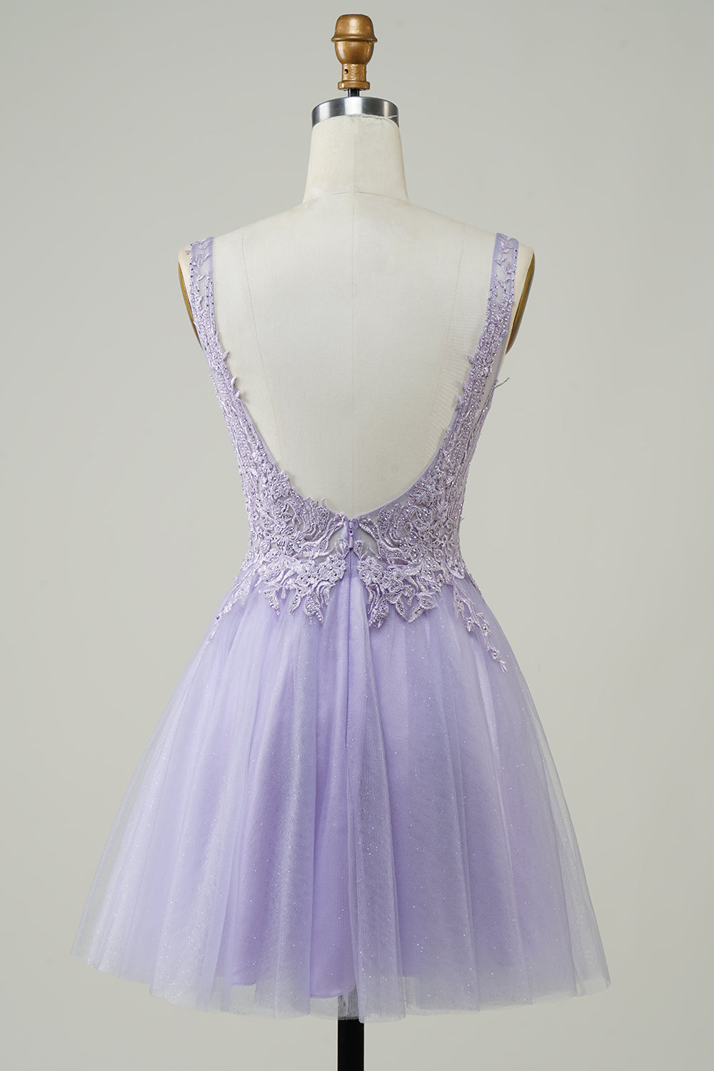 A Line Cute Green Short Formal Dress with Appliques