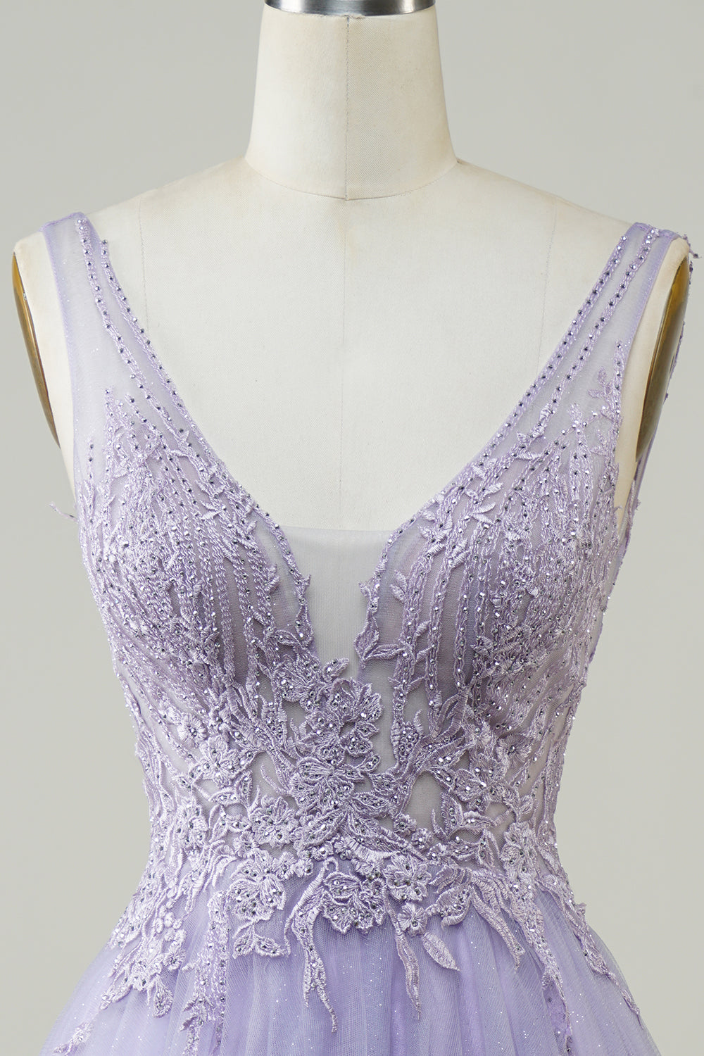 A Line Cute Green Short Formal Dress with Appliques