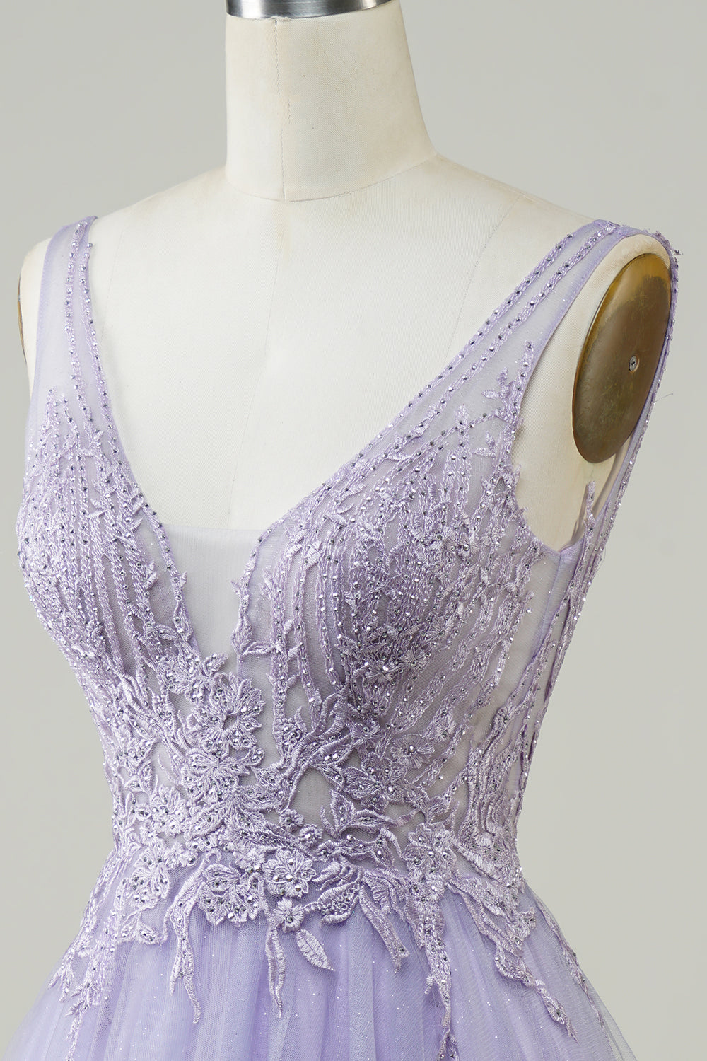 A Line Cute Green Short Formal Dress with Appliques