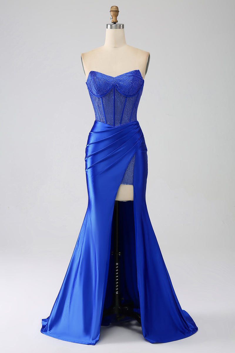 Zoey Kara dress royal navy blue