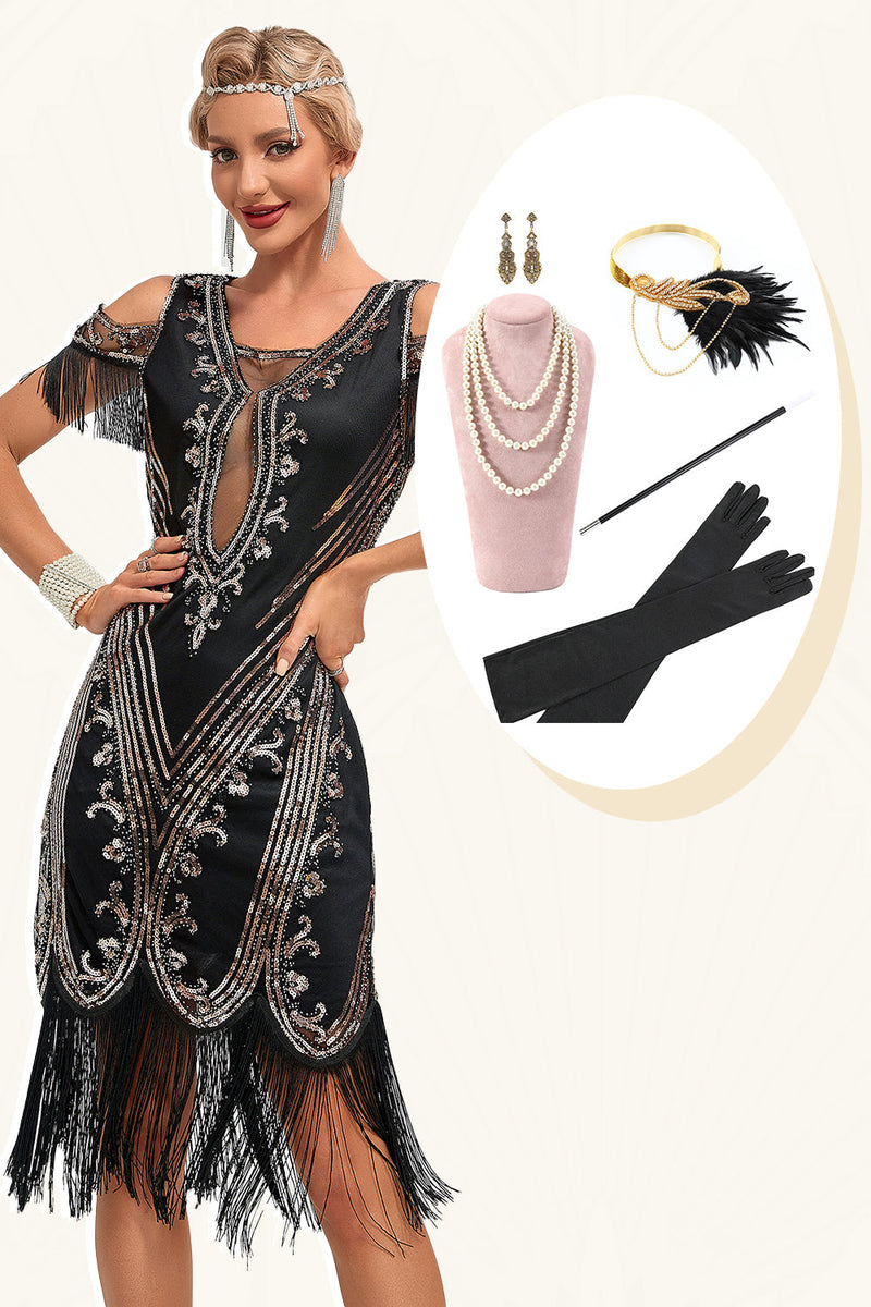 Glitter gatsby dress hot sale