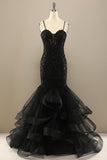 Mermaid Black Sequin Long Formal Dress