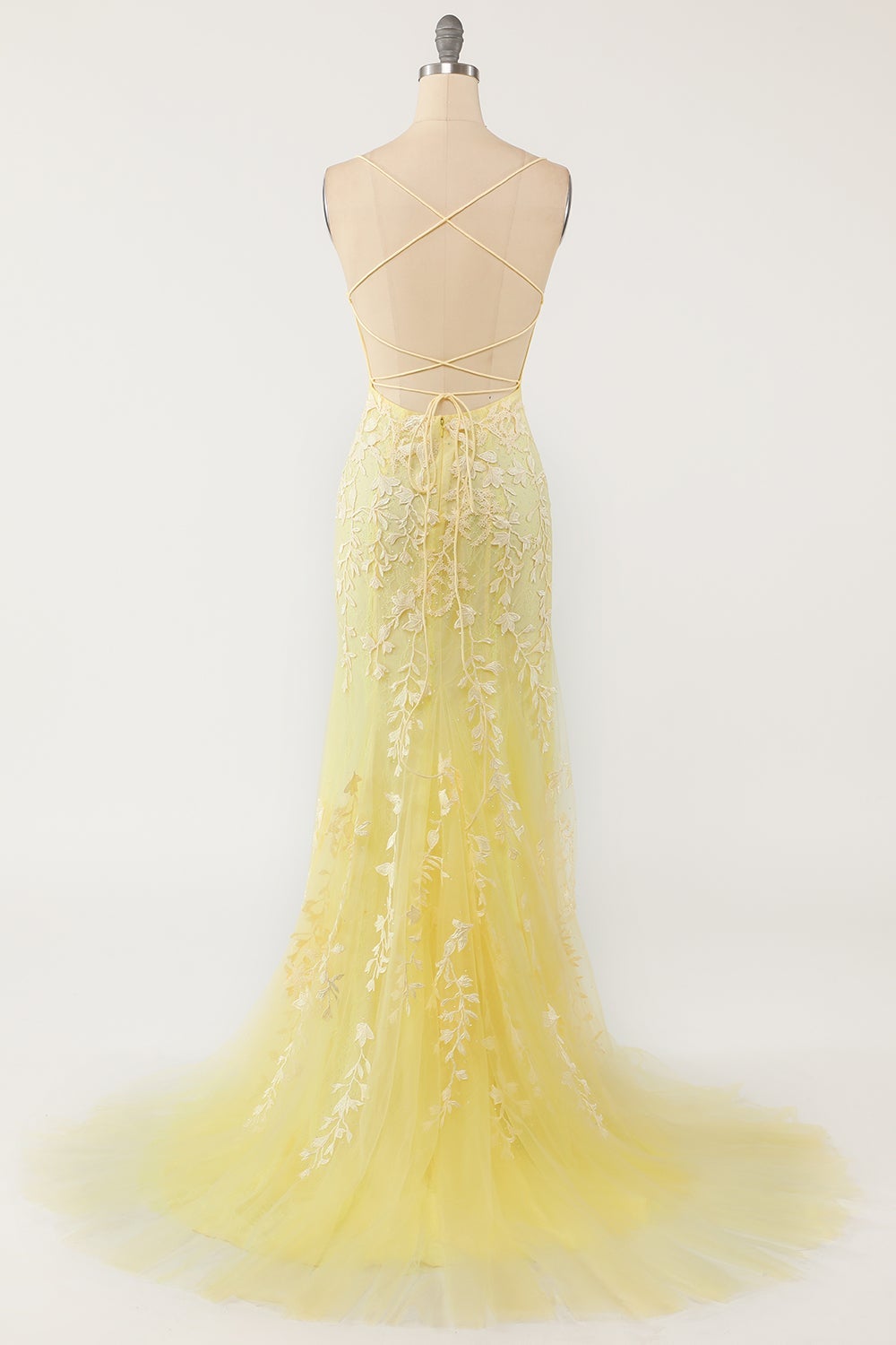 Light Purple Mermaid Long Formal Dress with Appliques