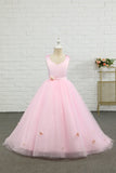 Pink Floor Length Flower Girl Dress