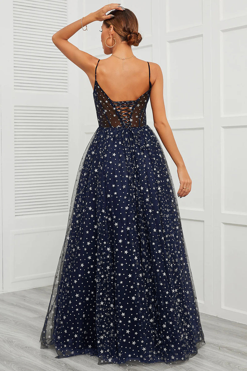 Navy blue best sale star dress