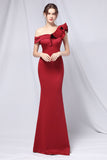One Shoulder Simple Formal Dress