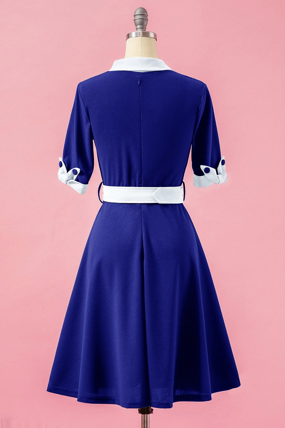 Green V Neck Swing Party Dress