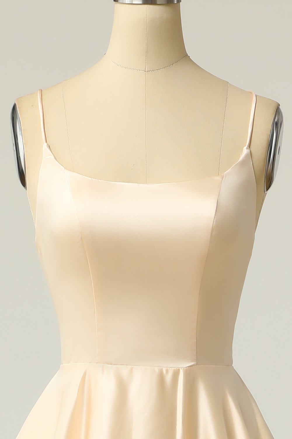 Royal Blue Backless Satin Formal Dress