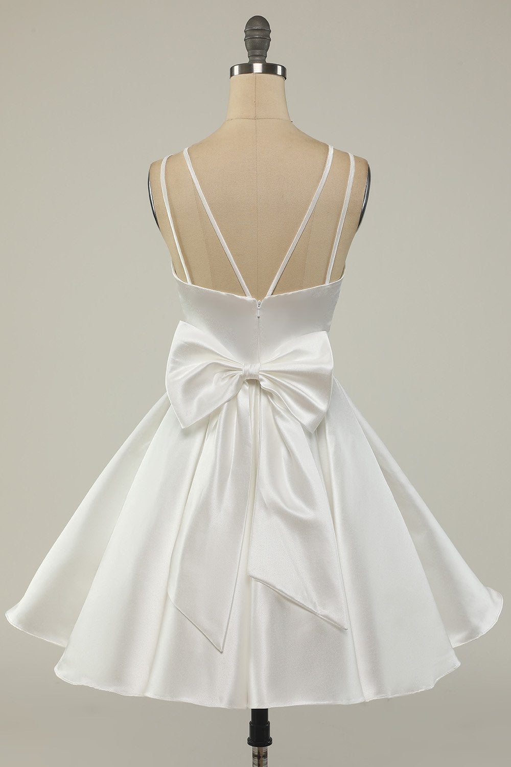 Green Satin Short Formal Dress
