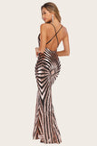 Black Mermaid Sequin Long Formal Dress