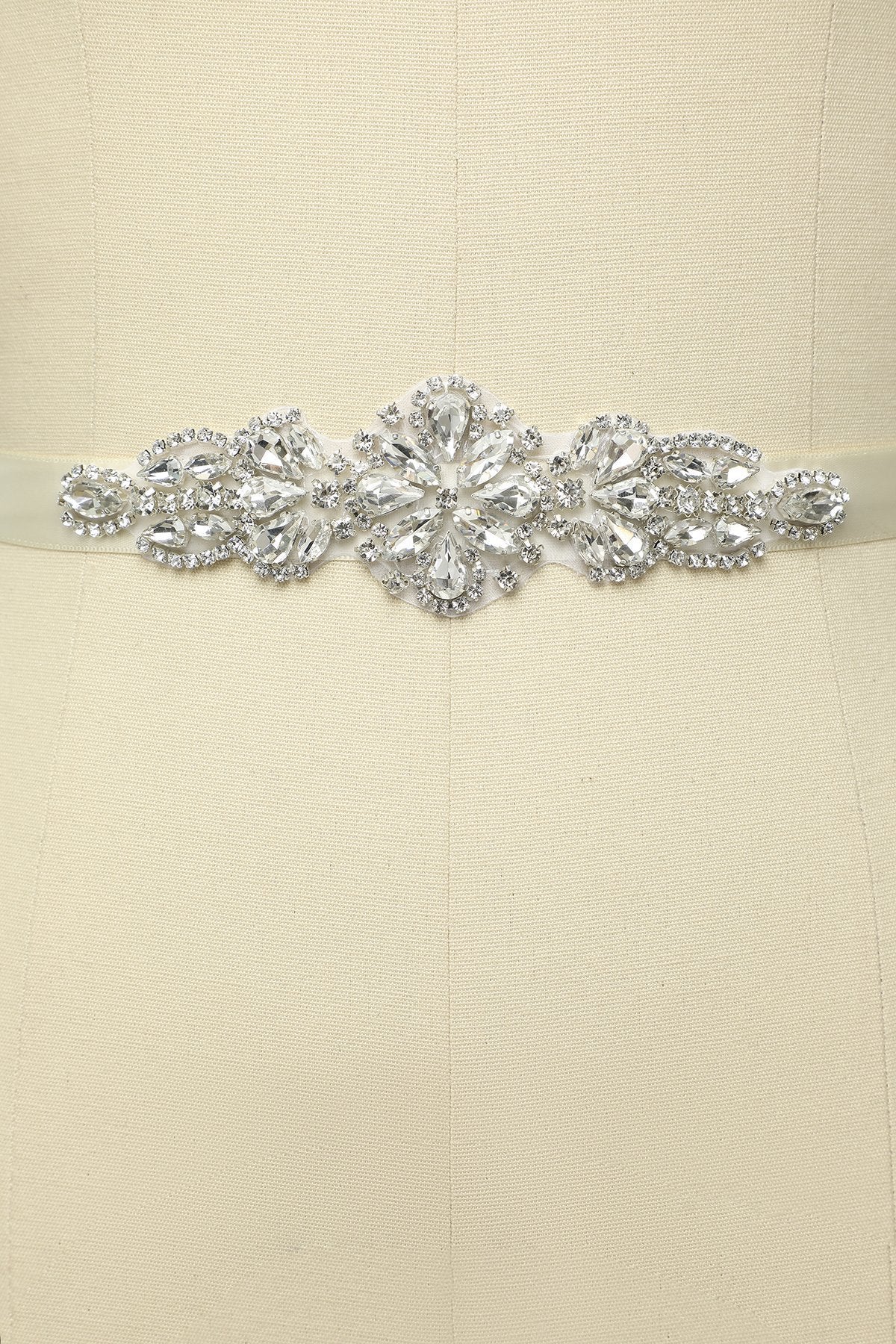 Rhinestone Bridal Sash - ZAPAKA