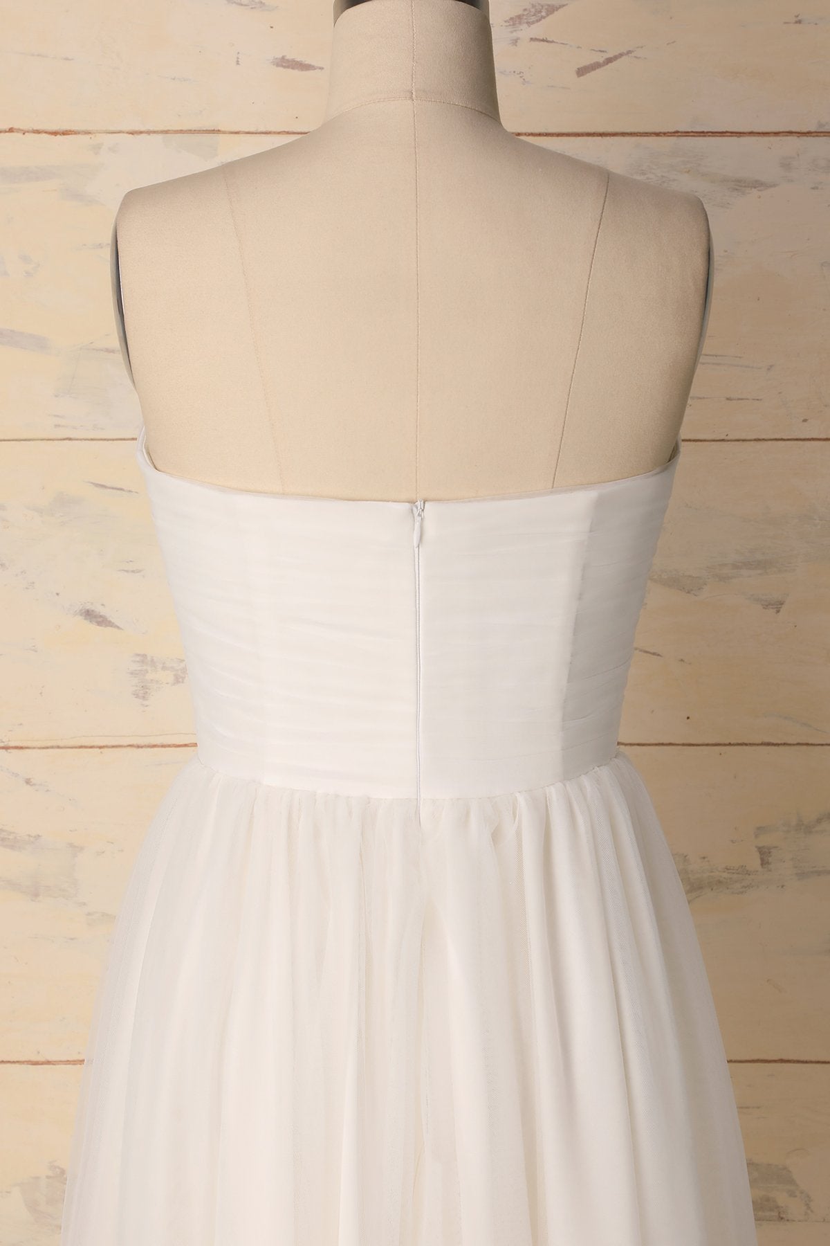White Sweetheart Dress - ZAPAKA