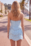 Sweetheart Pink Bodycon Short Formal Dress with Beading