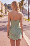 Sweetheart Pink Bodycon Short Formal Dress with Beading