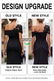 Sparkly Black Mermaid One Shoulder Beaded Long Mother of the Bride Dress