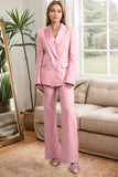 Blush Double Breasted 2 Piece Women's Formal Suit