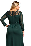 Pine Sheath Satin Lace Mother of the Bride Dress