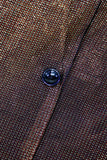 Brown Shawl Lapel One Button Men's Formal Blazer