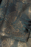 Dark Blue Jacquard Shawl Lapel Men's Formal Blazer