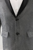 Grey Shawl Lapel Single Breasted Men's Formal Blazer