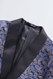 Navy Print Men's Formal Blazer