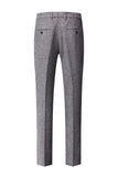 Grey Double Breasted 3 Pieces Men's Formal Suits