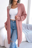 Knitted Long Sleeve Open Front Loose Soft Cardigan Sweater