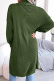 Knitted Long Sleeve Open Front Loose Soft Cardigan Sweater