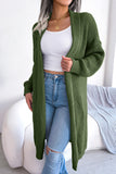 Knitted Long Sleeve Open Front Loose Soft Cardigan Sweater