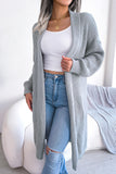 Knitted Long Sleeve Open Front Loose Soft Cardigan Sweater