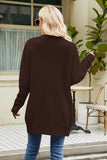 Black Knit Long Sleeves Long Cardigan Sweater