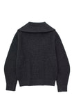 Black Half-zip Lapel Sweater