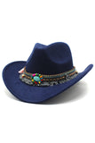 Wide Brim Fedora Gentleman Sir Church Vintage Western Cowboy Hat